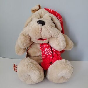 Commonwealth Kris Krinkles Shar Pei Stuffed Plush Christmas Toy Dog Target 22 IN